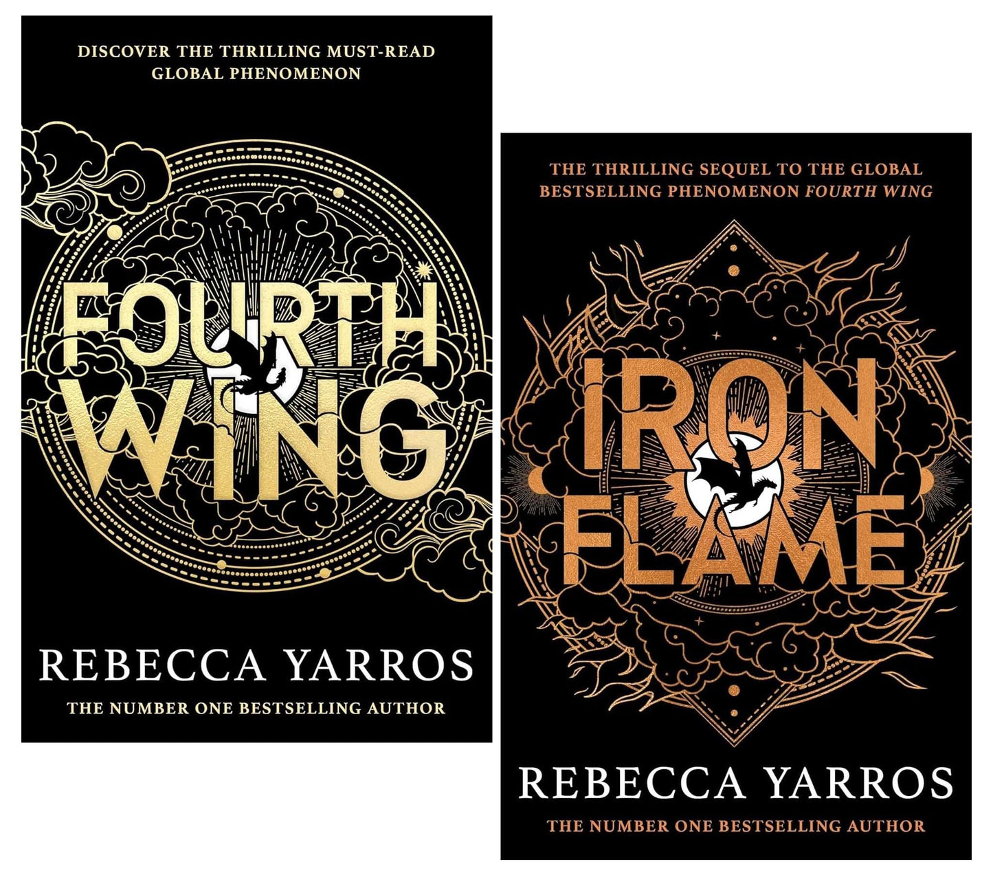 The Empyrean Series 2 Books Collection Set By Rebecca Yarros (Fourth Wing, Iron Flame)