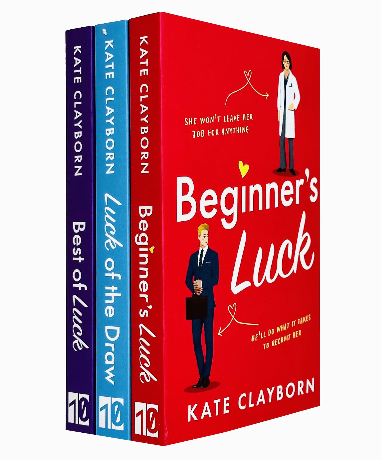 Chance of a Lifetime Series 3 Books Collection Set By Kate Clayborn (Beginner's Luck, Luck of the Draw & Best of Luck)
