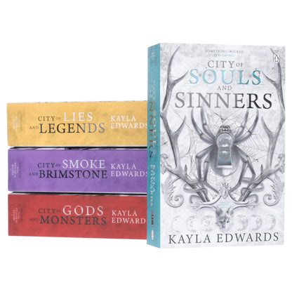 House of Devils Series by Kayla Edwards 4 Books Collection Set (City of Gods and Monsters, City of Souls and Sinners, City of Lies and Legends & City of Smoke and Brimstone)