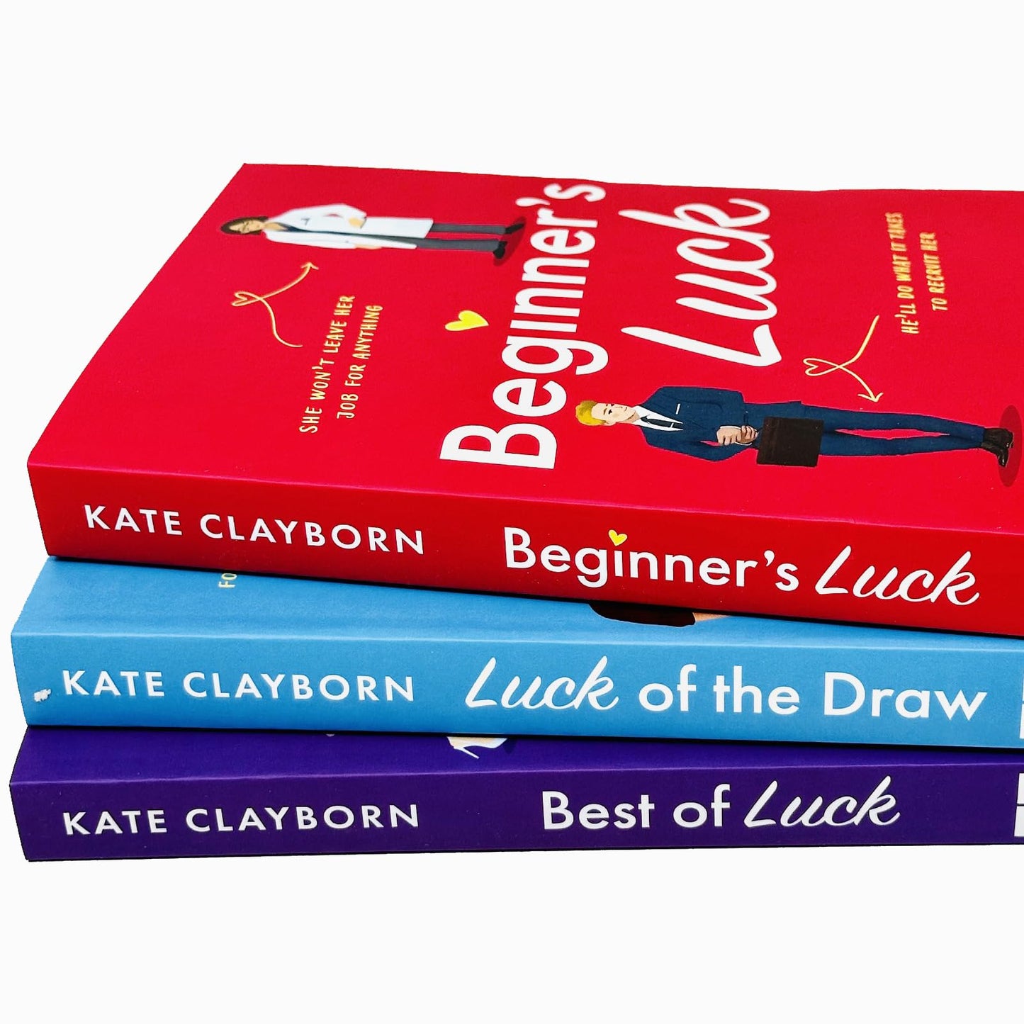 Chance of a Lifetime Series 3 Books Collection Set By Kate Clayborn (Beginner's Luck, Luck of the Draw & Best of Luck)