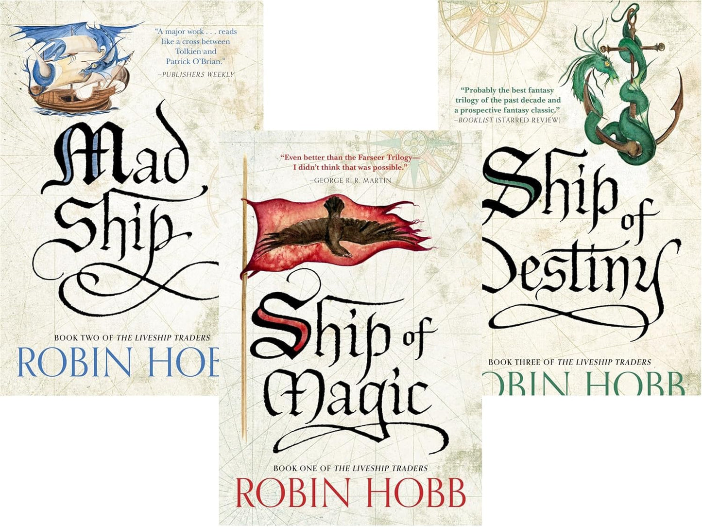 Robin Hobb - The LiveShip Traders Trilogy - 3 Books Collection Set (Ship of Magic, The Mad Ship, Ship of Destiny)
