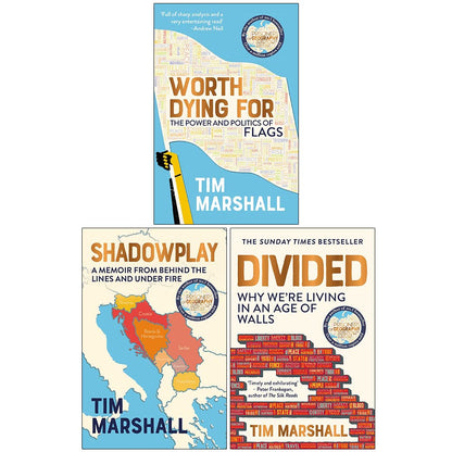 Tim Marshall Collection 3 Books Set (Worth Dying For, Shadowplay, Divided)