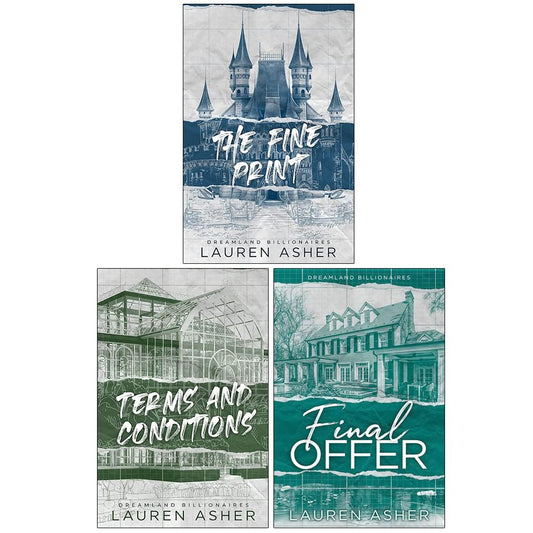 Lauren Asher Dreamland Billionaires Series Collection 3 Books Set (The Fine Print, Terms and Conditions, Final Offer)