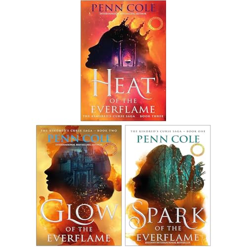 The Kindred's Curse Saga Collection 3 Books Set By Penn Cole(Glow of the Everflame, Spark of the Everflame & Heat of the Everflame)
