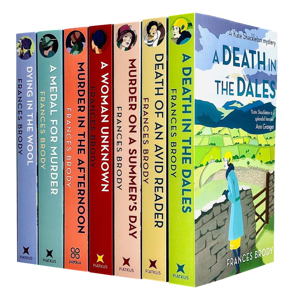 Kate Shackleton Mysteries Series 6 Books Collection Set By Frances Brody (Death of an Avid Reader,Murder on a Summer's Day,A Woman Unknown,Dying In The Wool,Medal For Murder,Murder In The Afternoon)