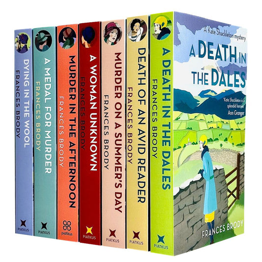 Kate Shackleton Mysteries Series 6 Books Collection Set By Frances Brody (Death of an Avid Reader,Murder on a Summer's Day,A Woman Unknown,Dying In The Wool,Medal For Murder,Murder In The Afternoon)