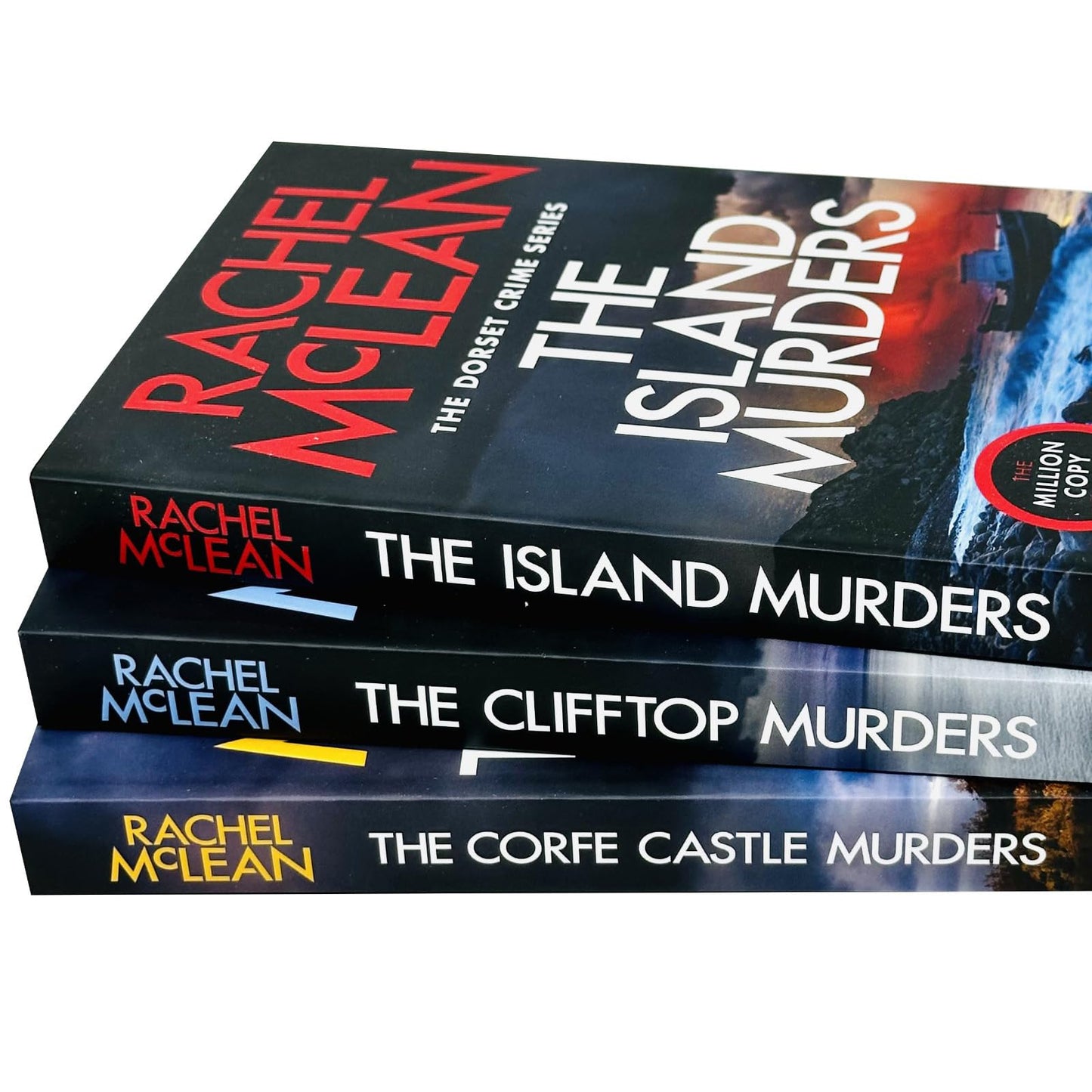 Rachel McLean Dorset Crime Series Collection 1-3 Books Set (The Corfe Castle Murders, The Clifftop Murders & The Island Murders)