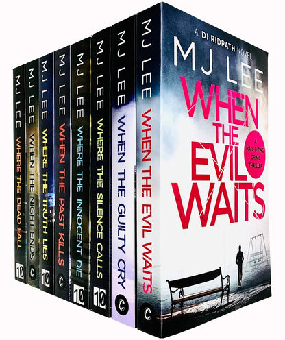 M J Lee DI Ridpath Series Collection 8 Books Set (When the Past Kills, Where the Silence Calls, Where The Truth Lies, When the Guilty Cry, Dead Fall, Night Ends, When the Evil Waits, Innocent Die)