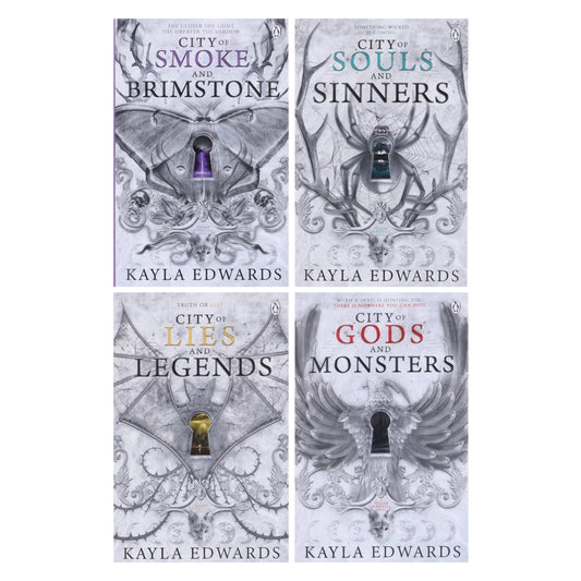 House of Devils Series by Kayla Edwards 4 Books Collection Set (City of Gods and Monsters, City of Souls and Sinners, City of Lies and Legends & City of Smoke and Brimstone)