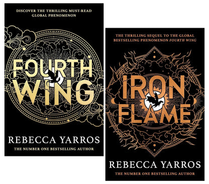 The Empyrean Series 2 Books Collection Set By Rebecca Yarros (Fourth Wing, Iron Flame)