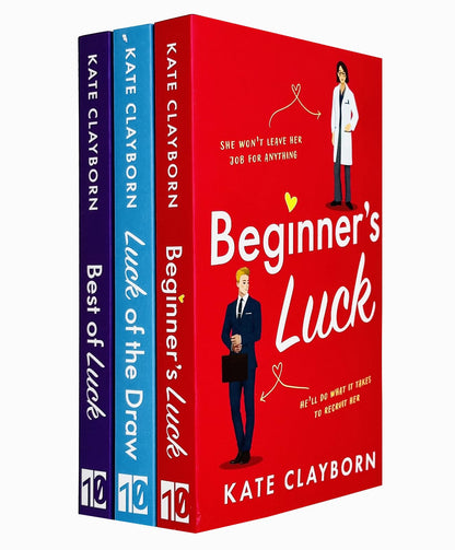 Chance of a Lifetime Series 3 Books Collection Set By Kate Clayborn (Beginner's Luck, Luck of the Draw & Best of Luck)