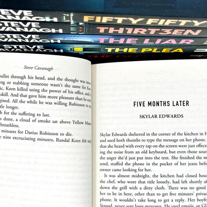 Eddie Flynn Series 7 Books Collection Set By Steve Cavanagh (Twisted,Thirteen, The Defence, The Plea, The Liar, Fifty-Fifty, The Devil's Advocate)